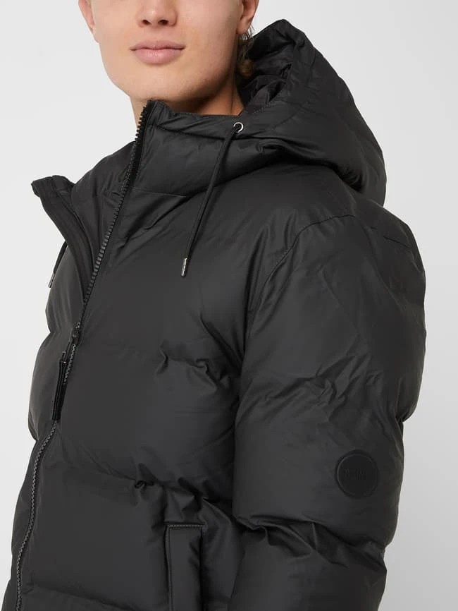 Rains Steppjacke Mit Kapuze - Schwarz 3 Rains Steppjacke Mit Kapuze - Schwarz – Bild 3