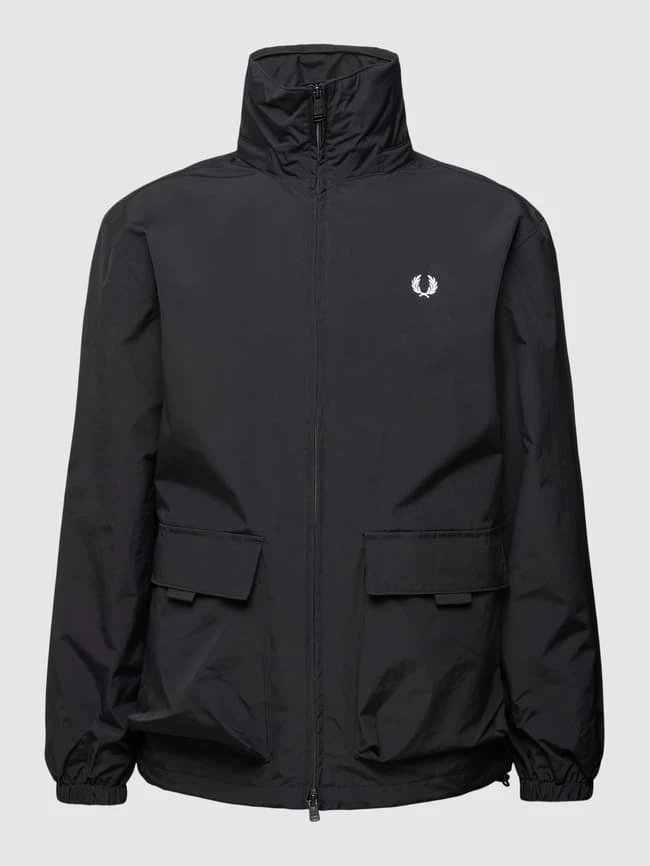 Fred Perry Jacke Mit Label-Stitching - Schwarz 2 Fred Perry Jacke Mit Label-Stitching - Schwarz – Bild 2