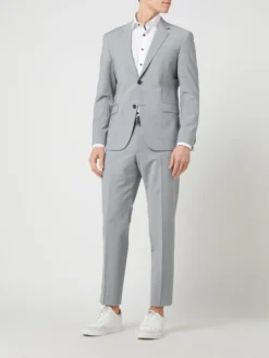 Strellson Slim Fit 2-Knopf-Sakko Mit Stretch-Anteil Modell 'Aidan' - Hellgrau