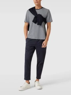 BOSS Orange Chino Mit Label-Details Modell 'SHYNE' - Marineblau