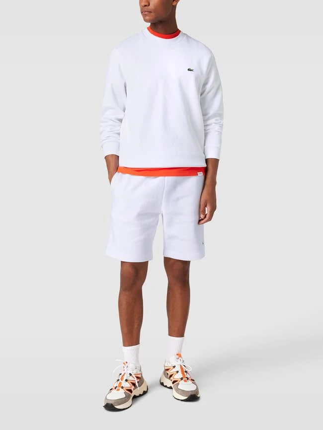 Lacoste Sweatshirt Mit Label-Patch - Weiß 1 Lacoste Sweatshirt Mit Label-Patch - Weiß