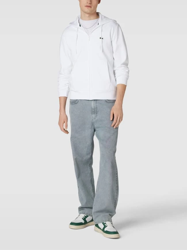 Lacoste Sweatjacke Mit Label-Detail - Weiß 1 Lacoste Sweatjacke Mit Label-Detail - Weiß