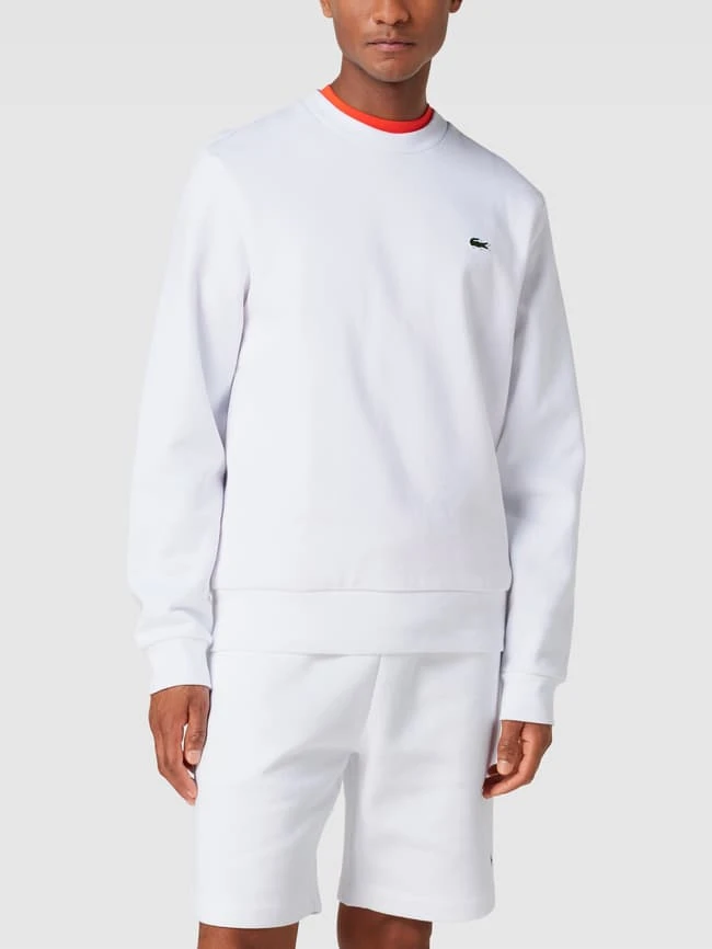 Lacoste Sweatshirt Mit Label-Patch - Weiß 4 Lacoste Sweatshirt Mit Label-Patch - Weiß – Bild 4