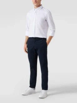 BOSS Regular Fit Business-Hemd Aus Baumwoll-Mix - Weiß