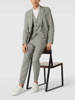 Strellson Weste Mit V-Ausschnitt - Hellgrau