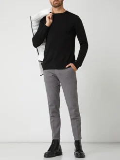 Matinique Pullover Aus Merinowolle Modell 'Margrate' - Schwarz