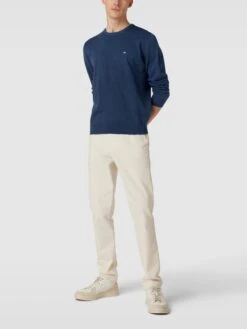 Fynch-Hatton Strickpullover Mit Rundhalsausschnitt - Dunkelblau