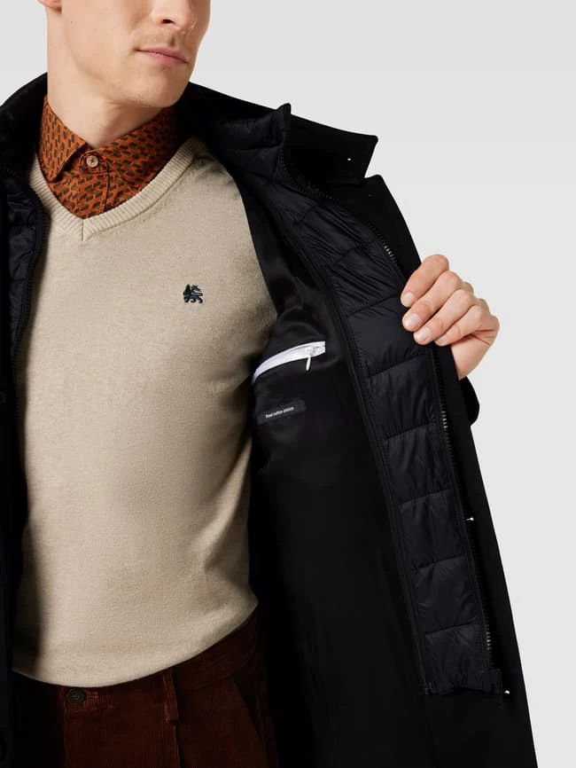 Strellson Mantel Mit Label-Applikation Modell 'Finlay' - Schwarz 3 Strellson Mantel Mit Label-Applikation Modell 'Finlay' - Schwarz – Bild 3