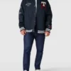 Tommy Hilfiger Big & Tall PLUS SIZE College-Jacke Mit Label-Stitching - Marineblau