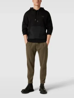 HUGO Hoodie Mit Känguru-Tasche Modell 'Daulo' - Schwarz