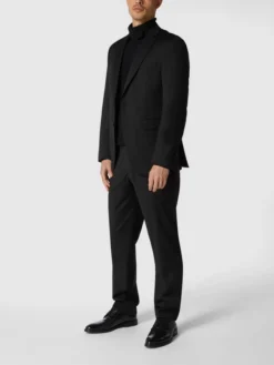 Christian Berg Men 2-Knopf-Sakko Mit Stretch-Anteil - Schwarz