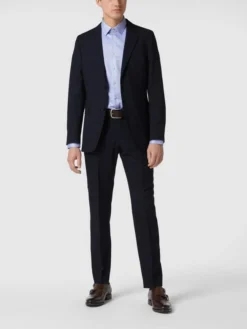 Tiger Of Sweden Regular Fit 2-Knopf-Sakko 'Traveler' Mit Stretch-Anteil Modell 'Jarl' - Marineblau