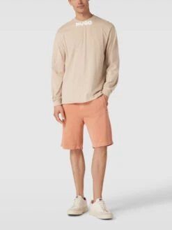 HUGO Sweatshirt Mit Rundhalsausschnitt Modell 'Dotopaxi' - Beige