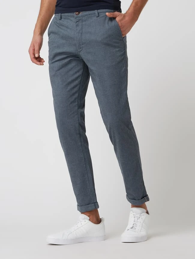 Jack & Jones Slim Fit Chino Mit Stretch-Anteil Modell 'Marco' - Dunkelblau 4 Jack & Jones Slim Fit Chino Mit Stretch-Anteil Modell 'Marco' - Dunkelblau – Bild 4
