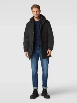 BOSS Parka Mit Pattentaschen Modell 'Camiano' - Schwarz