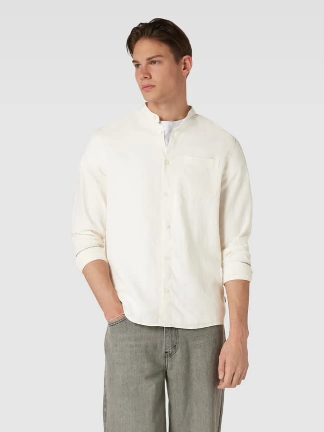 !Solid Freizeithemd Mit Leinen-Anteil Modell 'ALLAN' - Offwhite 4 !Solid Freizeithemd Mit Leinen-Anteil Modell 'ALLAN' - Offwhite – Bild 4