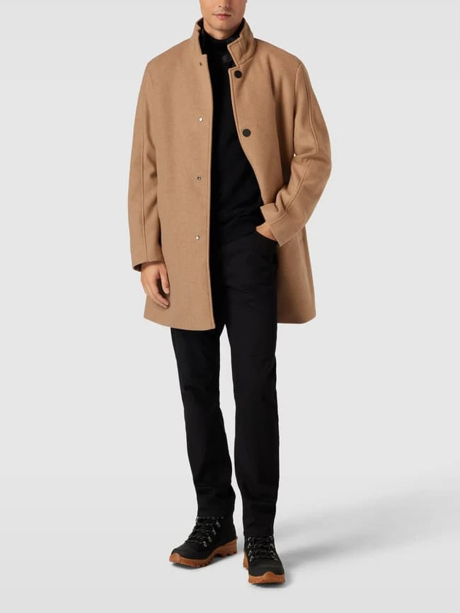 MCNEAL Mantel Mit Reverskragen - Sand 1 MCNEAL Mantel Mit Reverskragen - Sand