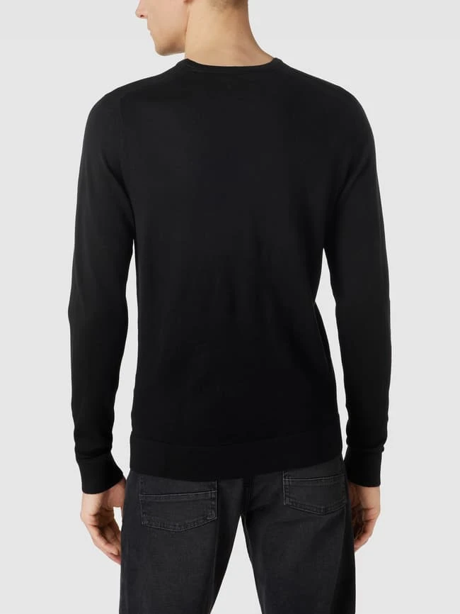 CK Calvin Klein Strickpullover Mit Logo-Stitching Modell 'SUPERIOR' - Schwarz 5 CK Calvin Klein Strickpullover Mit Logo-Stitching Modell 'SUPERIOR' - Schwarz – Bild 5
