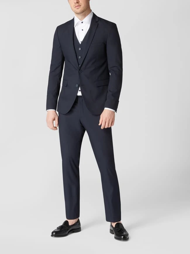 Montego Anzug-Hose Mit Stretch-Anteil - Marineblau 1 Montego Anzug-Hose Mit Stretch-Anteil - Marineblau