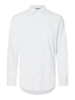 Jake*s Regular Fit Business-Hemd Mit Stretch-Anteil - Weiß