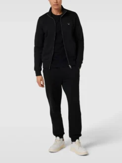 Gant Sweatjacke Mit Stehkragen - Dunkelgrau